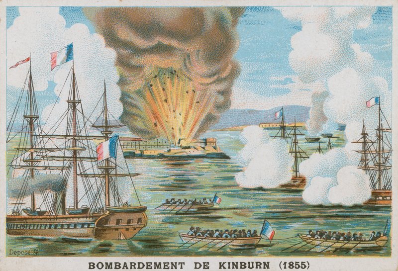 Bombardement de Kinburn, 1855 - French School
