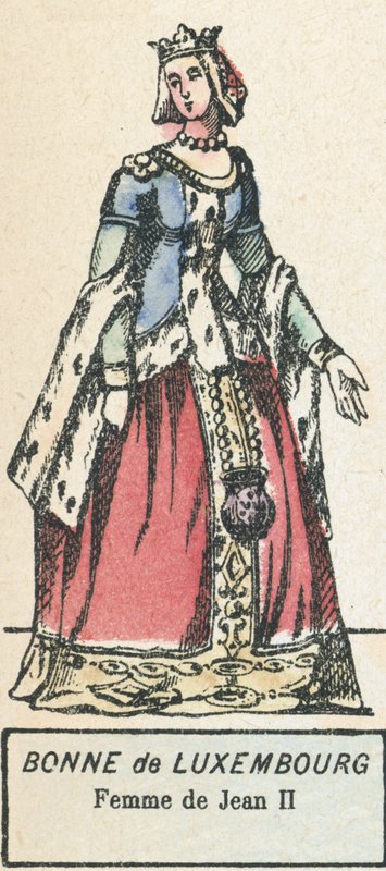 Bonne de Luxembourg, femme de Jean II - French School