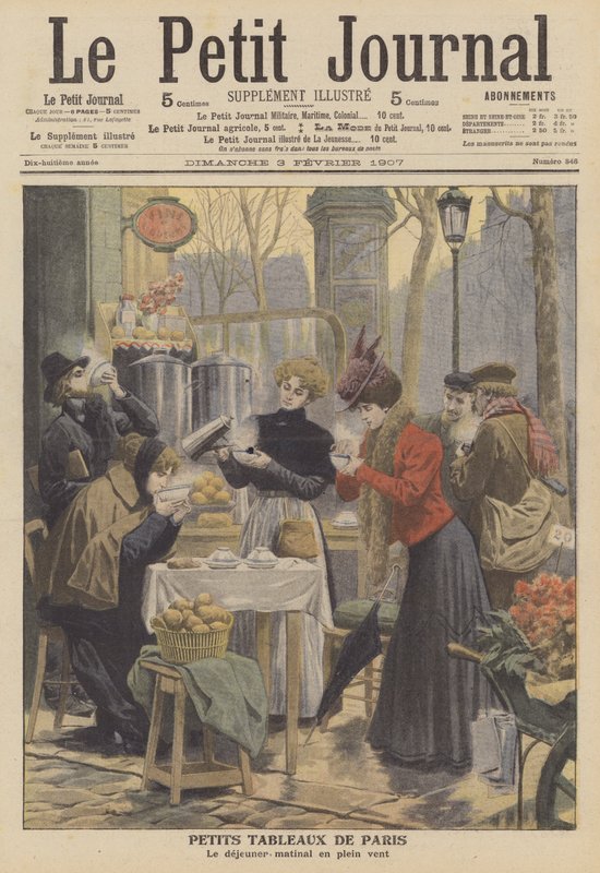 Petit-déjeuner en plein air à Paris - French School