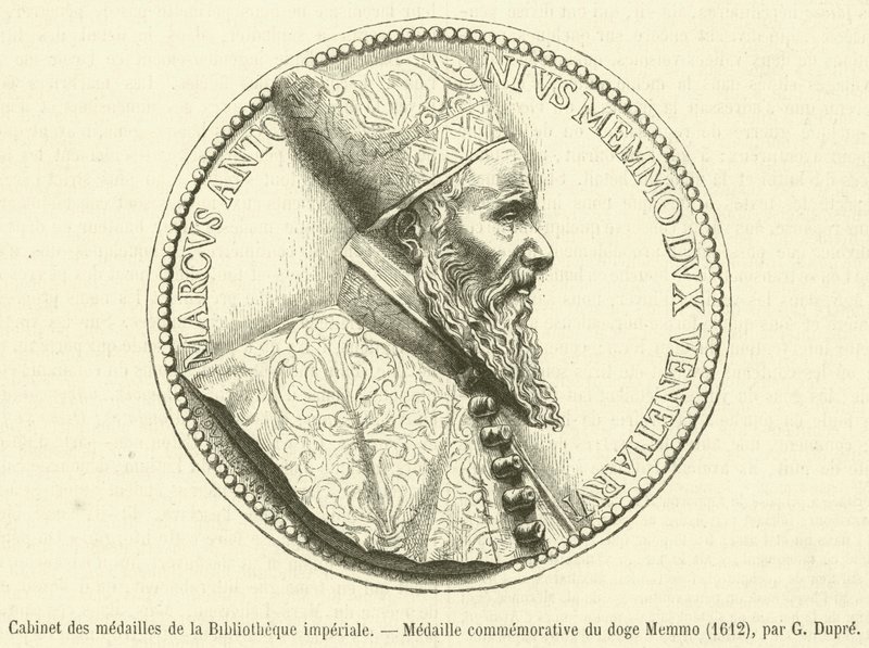 Cabinet des médailles de la Bibliothèque impériale, Médaille commémorative du doge Memmo - French School