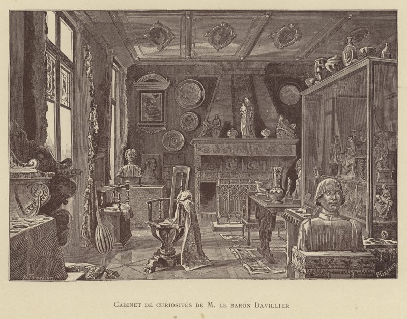 Cabinet de curiosités du Baron Davillier - French School