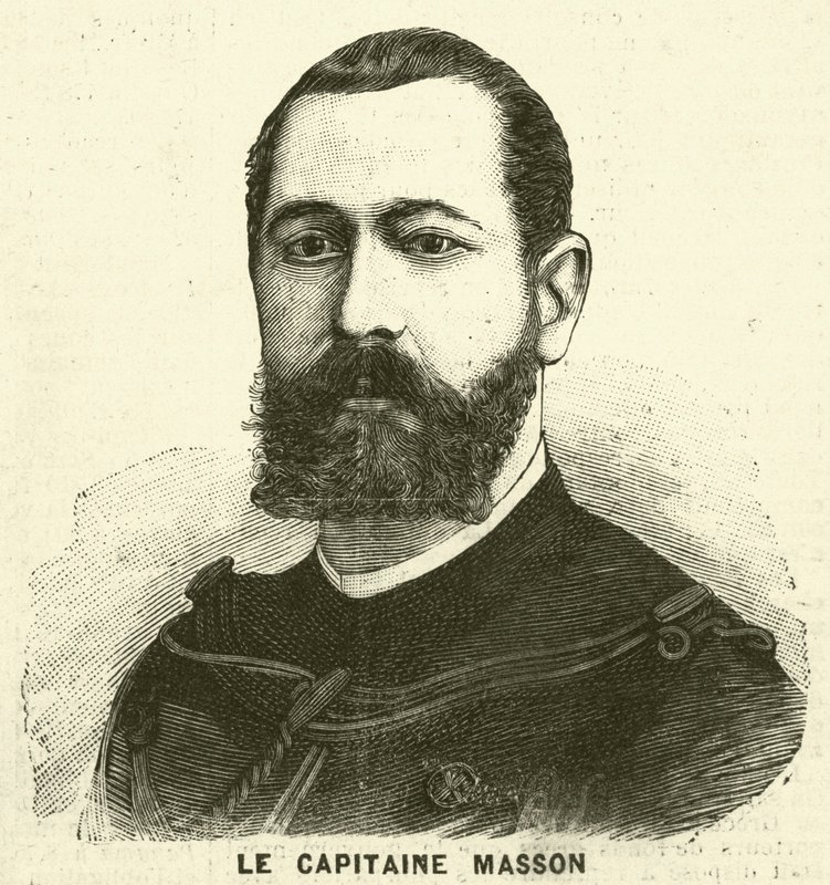 Capitaine Pierre Masson, soldat et explorateur français - French School