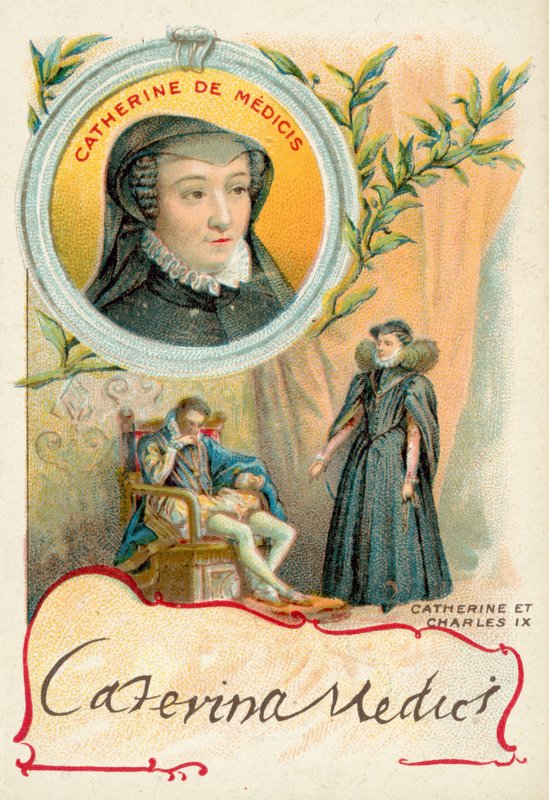 Catherine de Médicis et son mari, Charles IX de France - French School