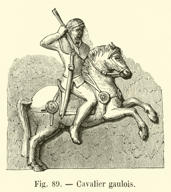 Cavalier gaulois - French School