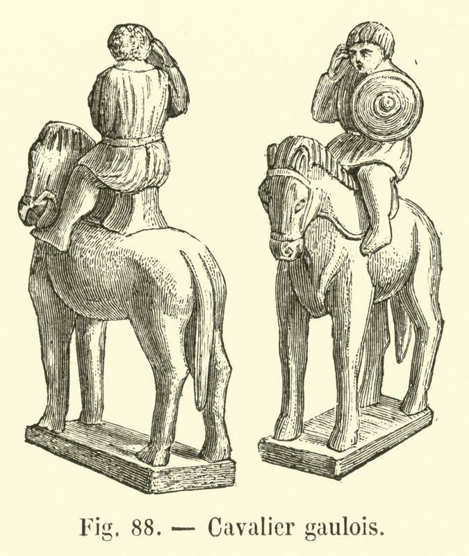 Cavalier gaulois - French School