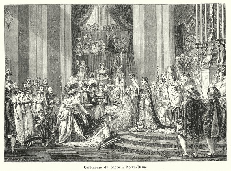Cérémonie du Sacre à Notre-Dame - French School
