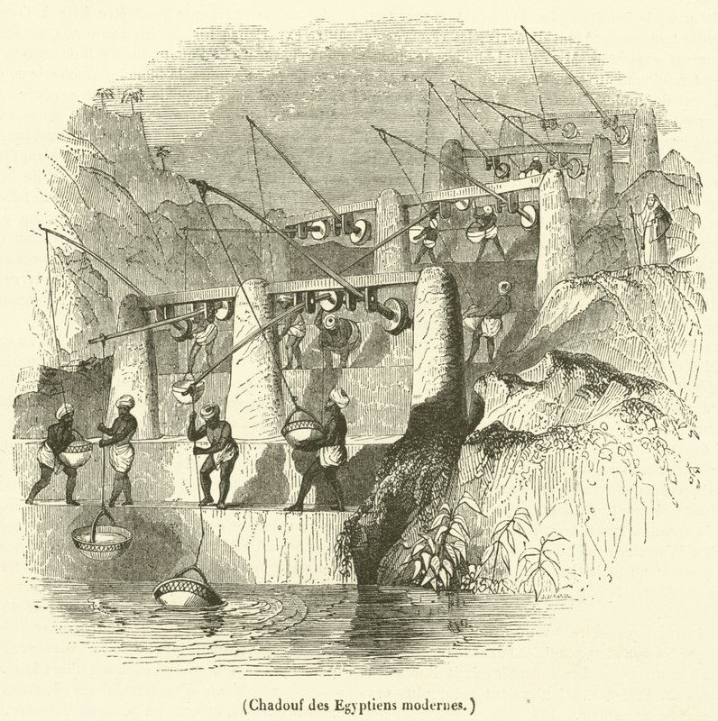 Chadouf des Égyptiens modernes - French School