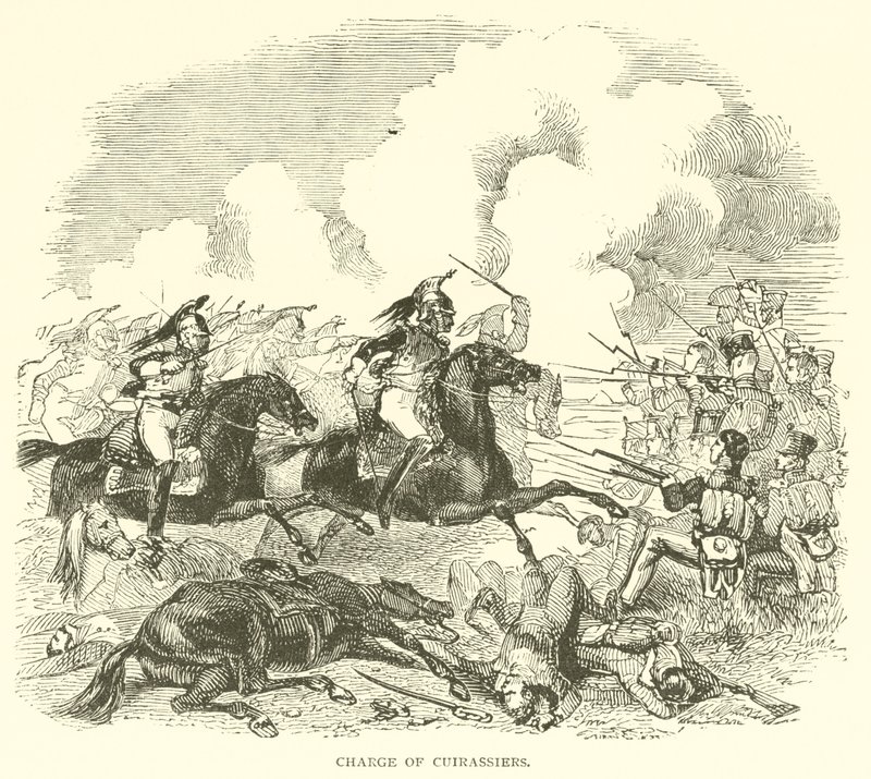 Charge de Cuirassiers (gravure) - French School