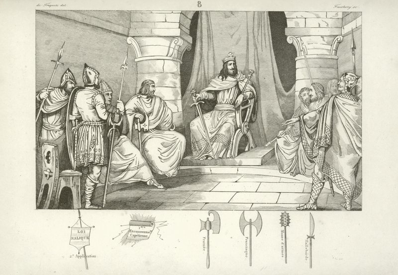 Caribert Ier, roi franc de Paris - French School