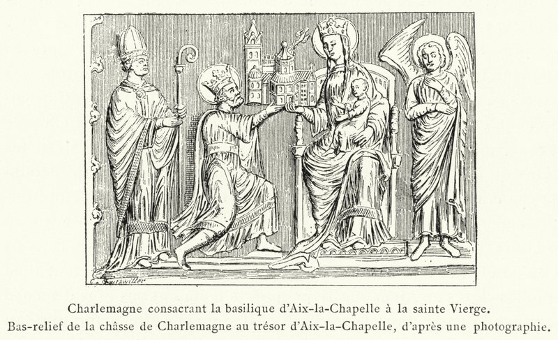 Charlemagne consacrant la basilique d