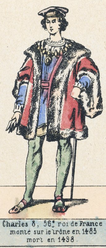 Charles VIII, 56e roi de France, monté sur le trône en 1483, mort en 1498 - French School