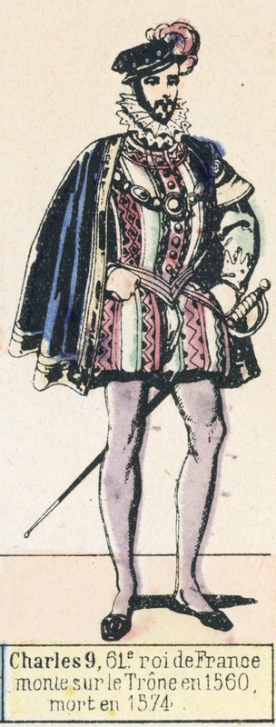 Charles IX, 61e roi de France, monte sur le trône en 1560, mort en 1574 - French School