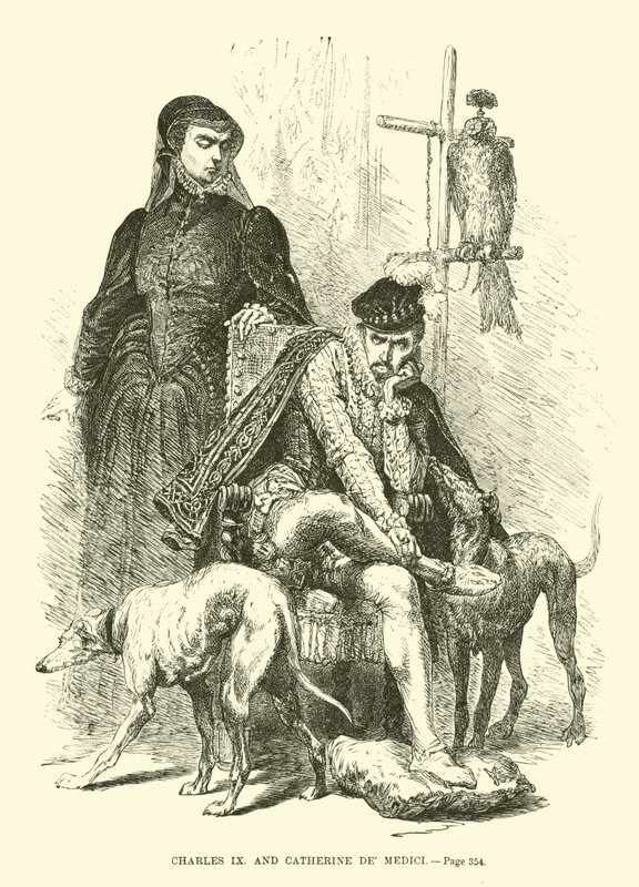Charles IX et Catherine de Médicis - French School