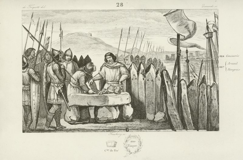 Charles le Gros paie les Vikings 700 pièces d
