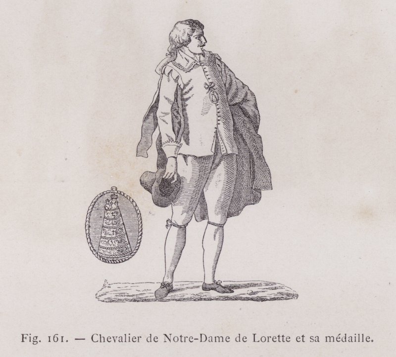 Chevalier de Notre-Dame de Lorette et sa médaille - French School