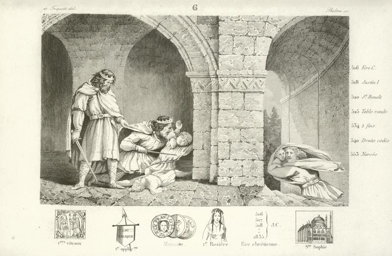 Childebert Ier, roi franc de Paris - French School