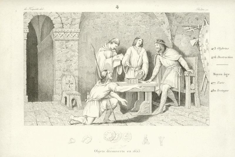 Childéric Ier, roi mérovingien des Francs saliens - French School