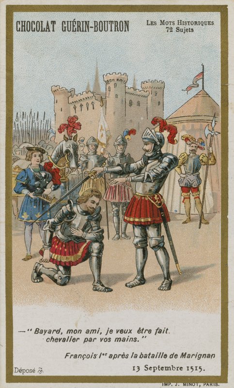 Carte de commerce Chocolat Guérin-Boutron, série Mots Historiques - French School