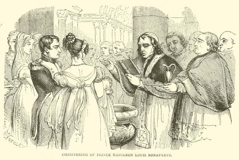 Baptême du Prince Napoléon Louis Bonaparte - French School