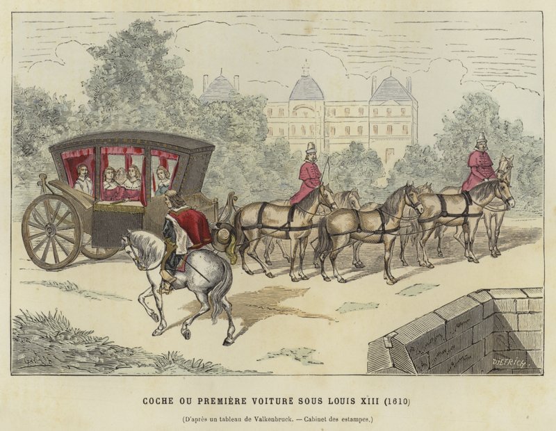 Carrosse, règne de Louis XIII de France, 1610 - French School