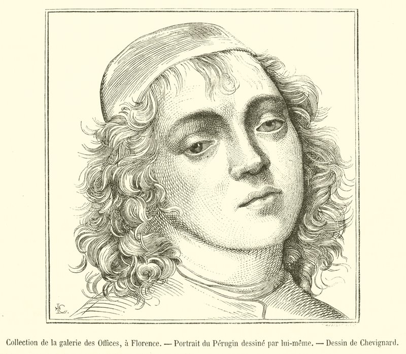 Collection de la galerie des Offices, à Florence, Portrait du Pérugin - French School