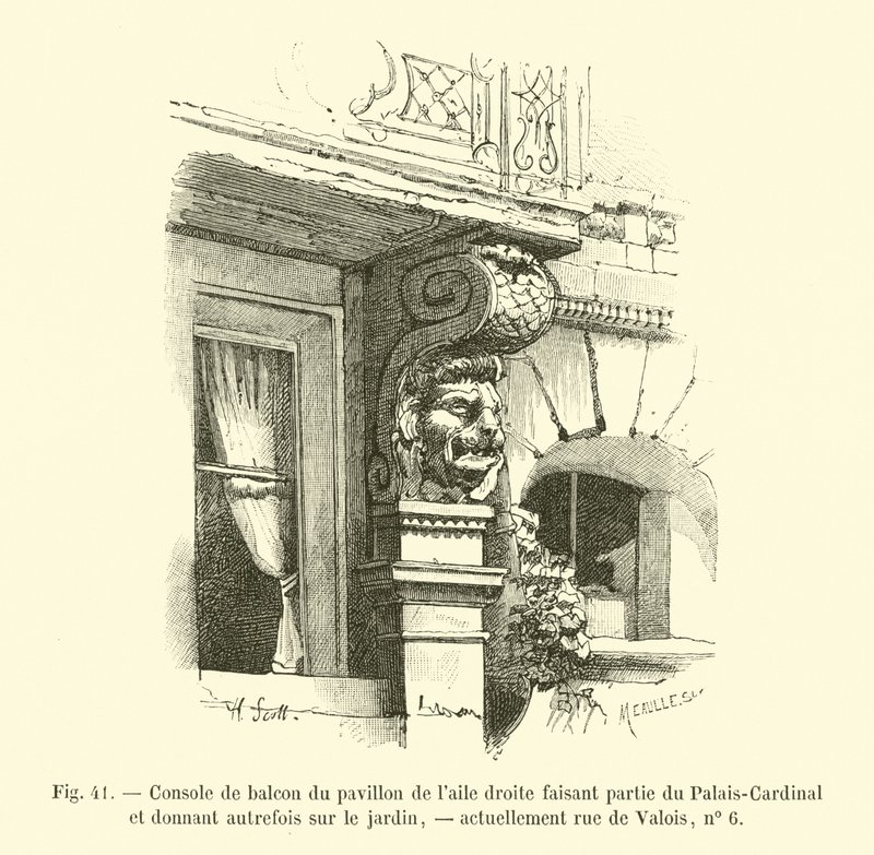 Console de balcon du pavillon de l