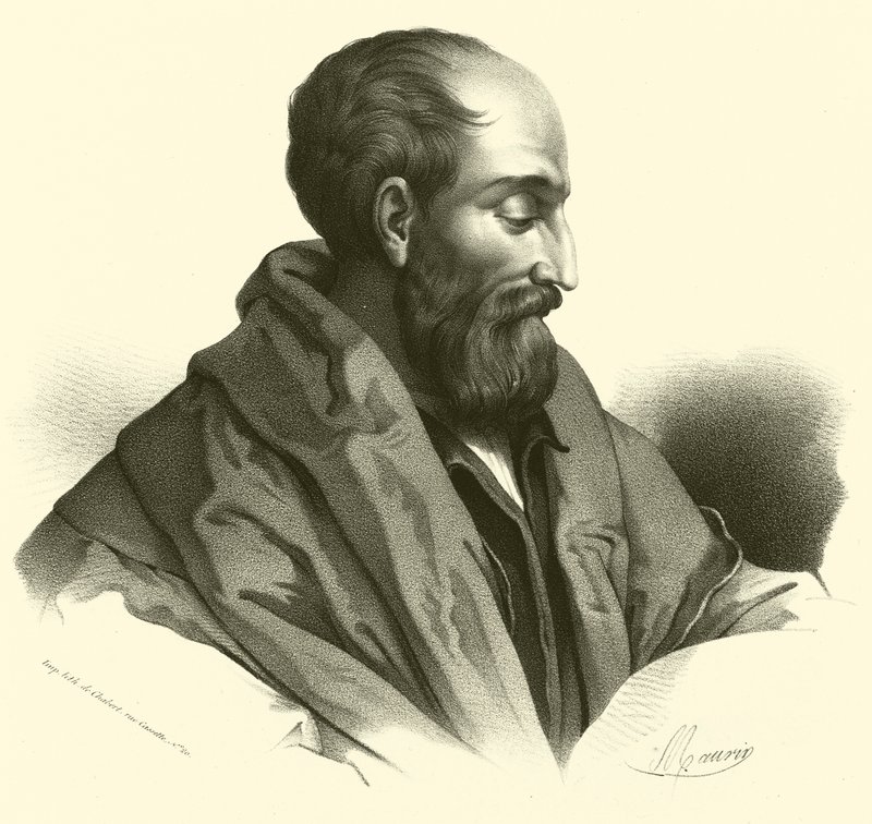Correggio, portrait - French School