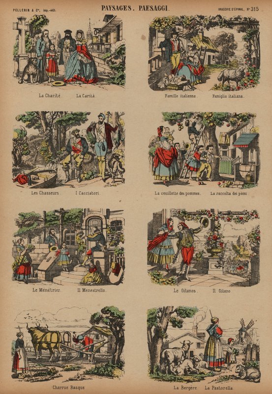 Scènes de campagne - French School