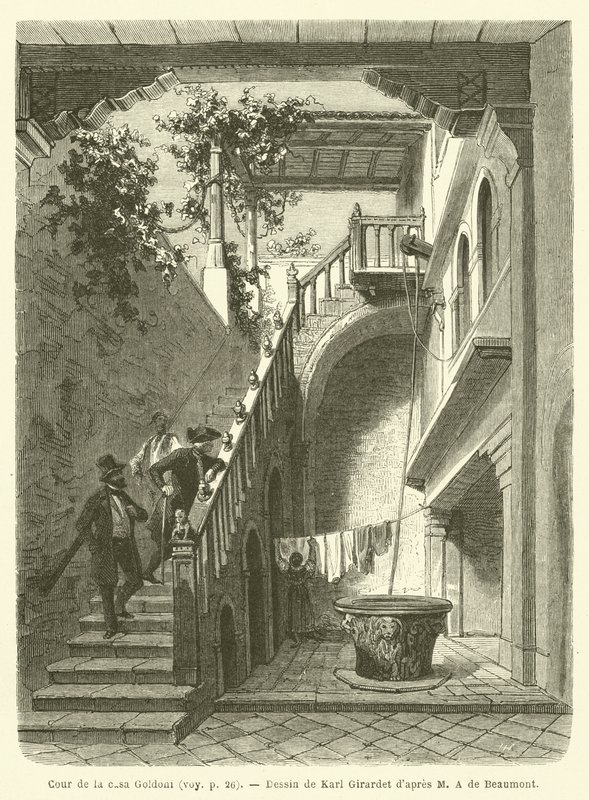 Cour de la casa Goldoni - French School