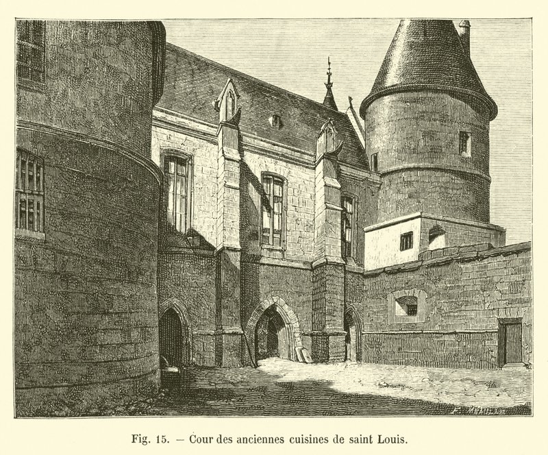 Cour des anciennes cuisines de saint Louis - French School