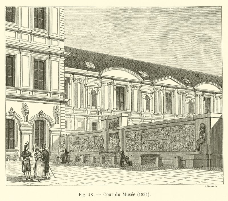 Cour du Musée, 1834 - French School