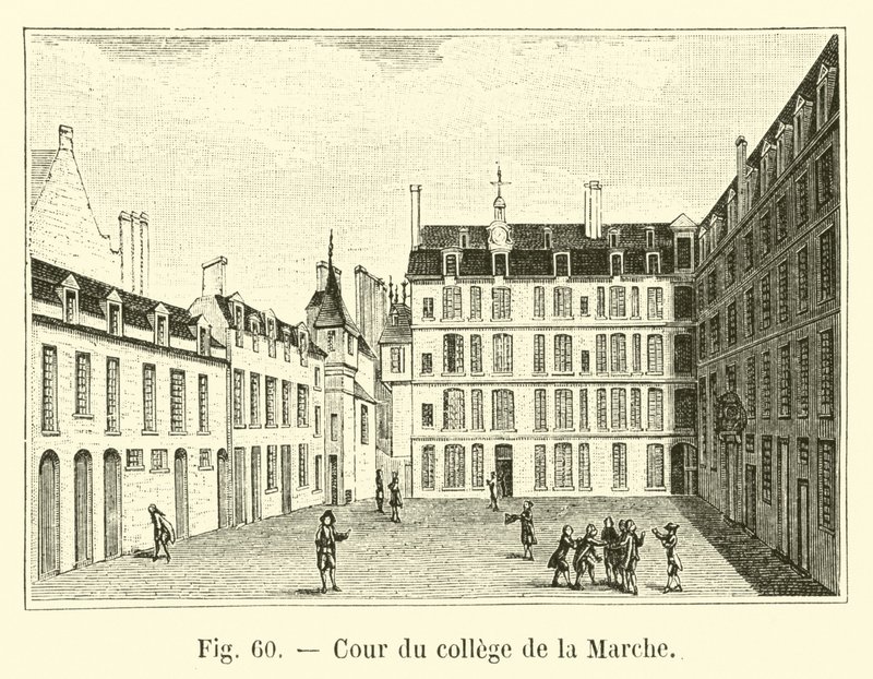 Cour du collège de la Marche - French School