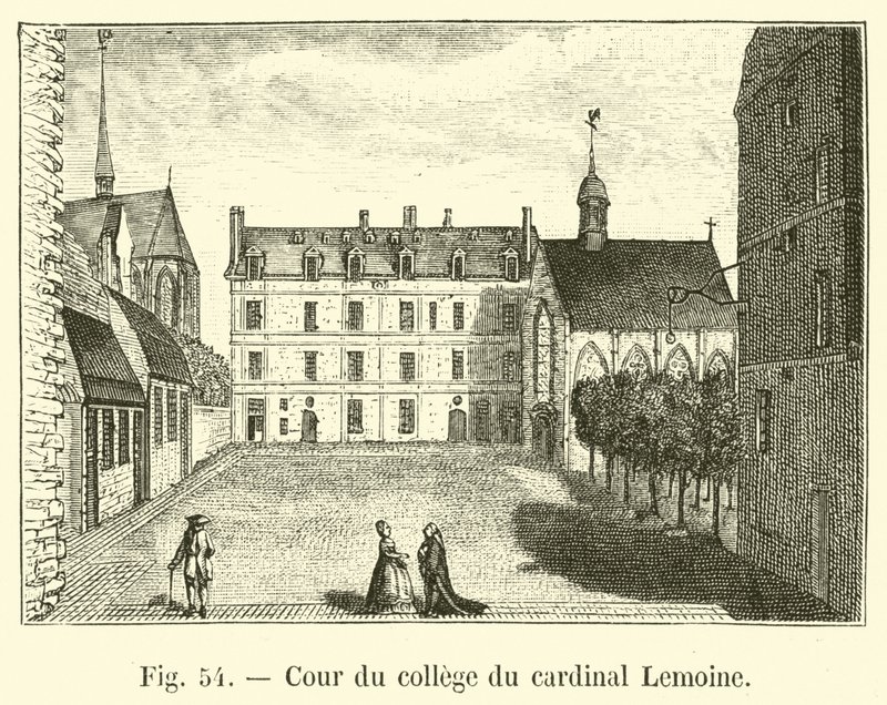 Cour du collège du cardinal Lemoine - French School