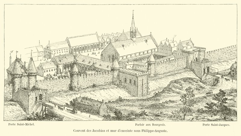 Couvent des Jacobins et mur d
