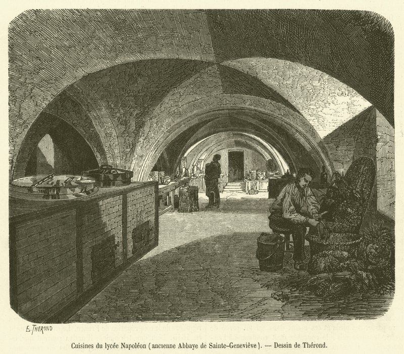 Cuisines du lycée Napoléon, ancienne Abbaye de Sainte-Geneviève - French School