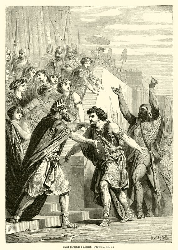 David pardonne à Absalon - French School