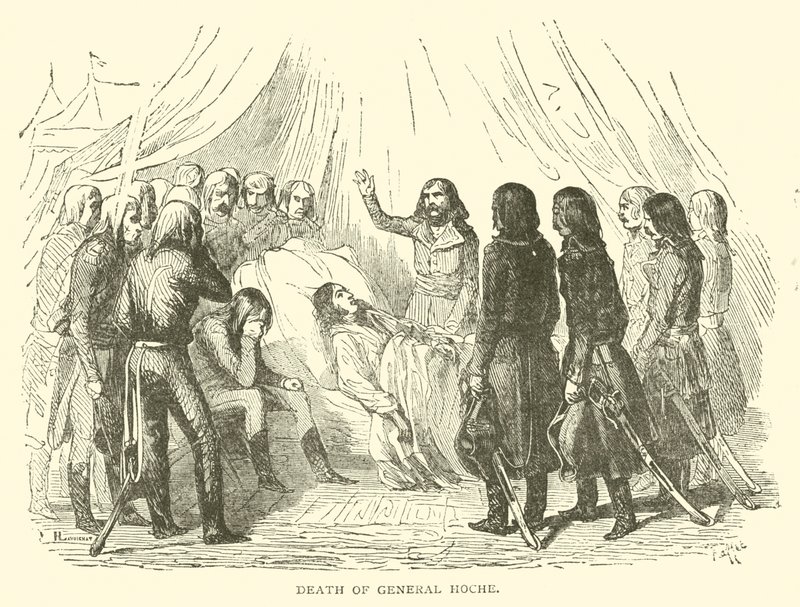 Mort du général Hoche (gravure) - French School