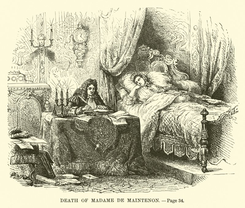 Mort de Madame de Maintenon - French School