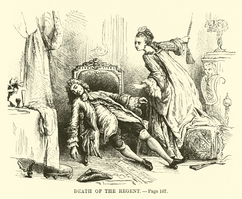 Mort du Régent - French School