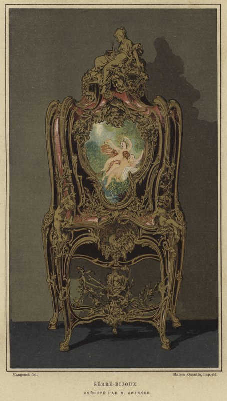 Serre-bijoux décoré par Joseph Emmanuel Zwiener, 19e siècle - French School