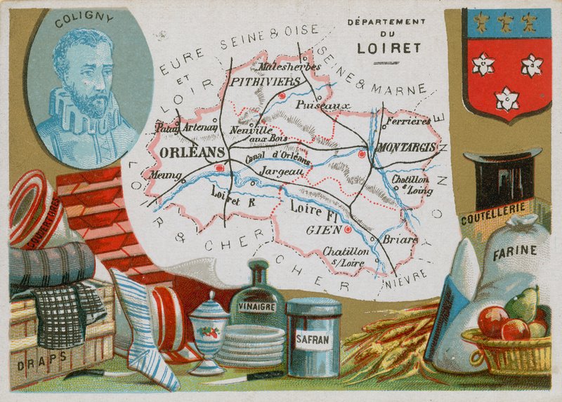 Département du Loiret dans le centre-nord de la France - French School