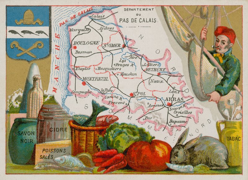 Département du Pas-de-Calais dans le nord de la France - French School