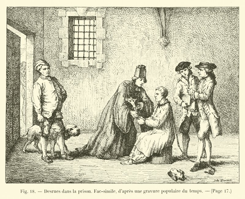 Desrues dans la prison, Fac-similé, d