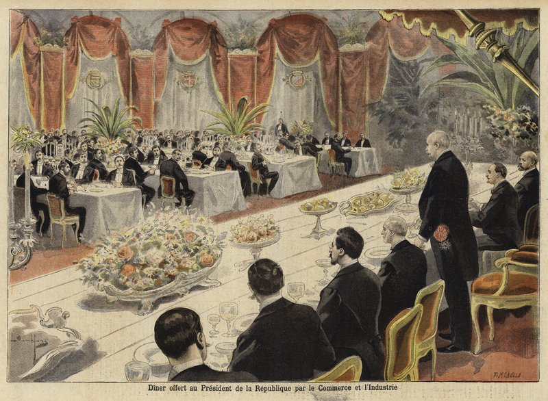 Dîner pour les dirigeants du commerce et de l