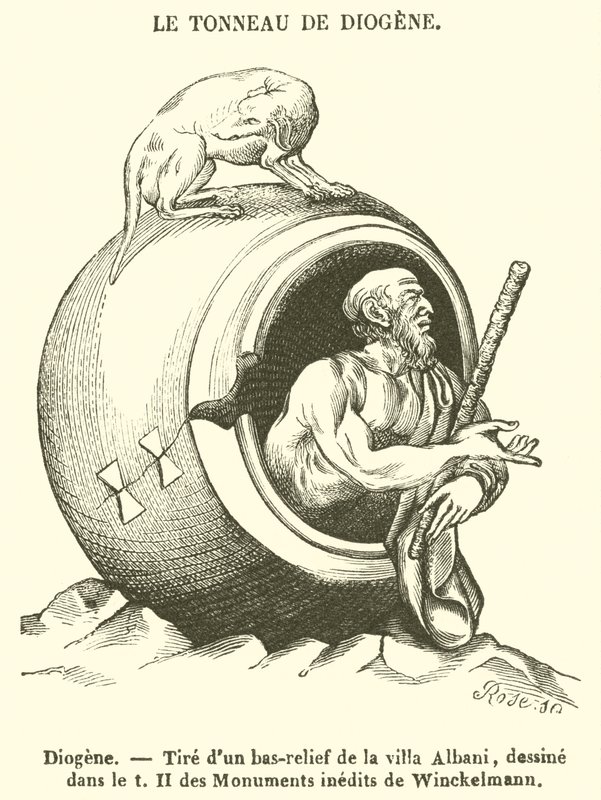 Diogène (gravure) - French School