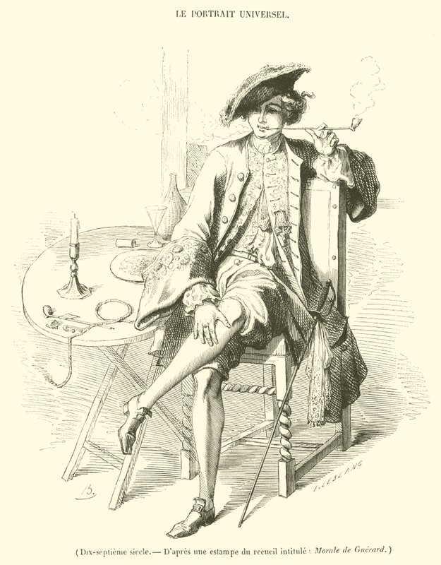 Dix-septieme siecle (engraving) - French School