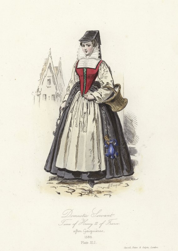 Servante domestique du temps de Henri III de France - French School