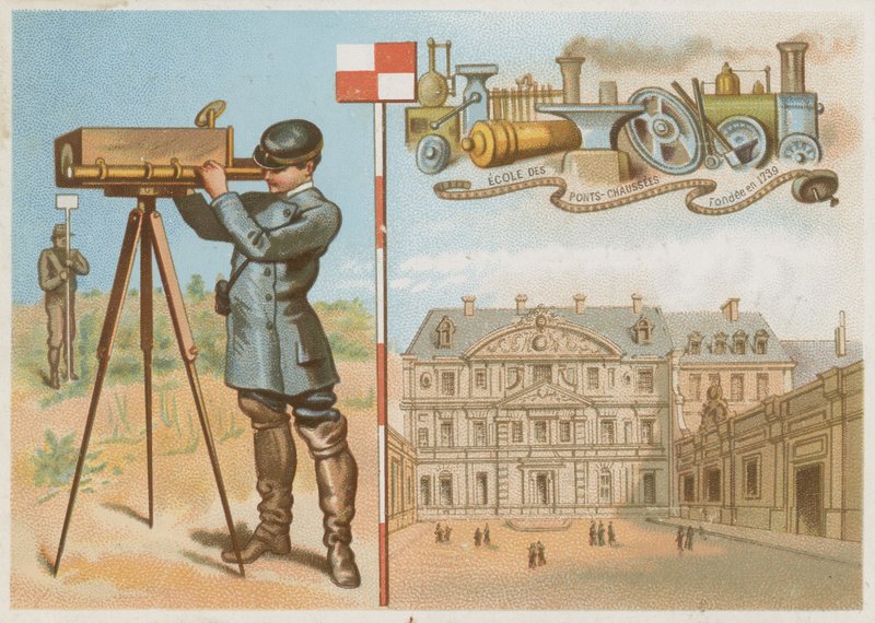 École des Ponts-Chaussées, fondée en 1739 - French School