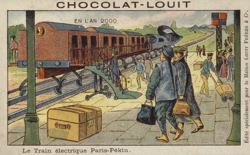Train électrique de Paris à Pékin en l
