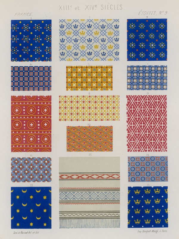 Tissus brodés de la France des XIIIe et XIVe siècles - French School